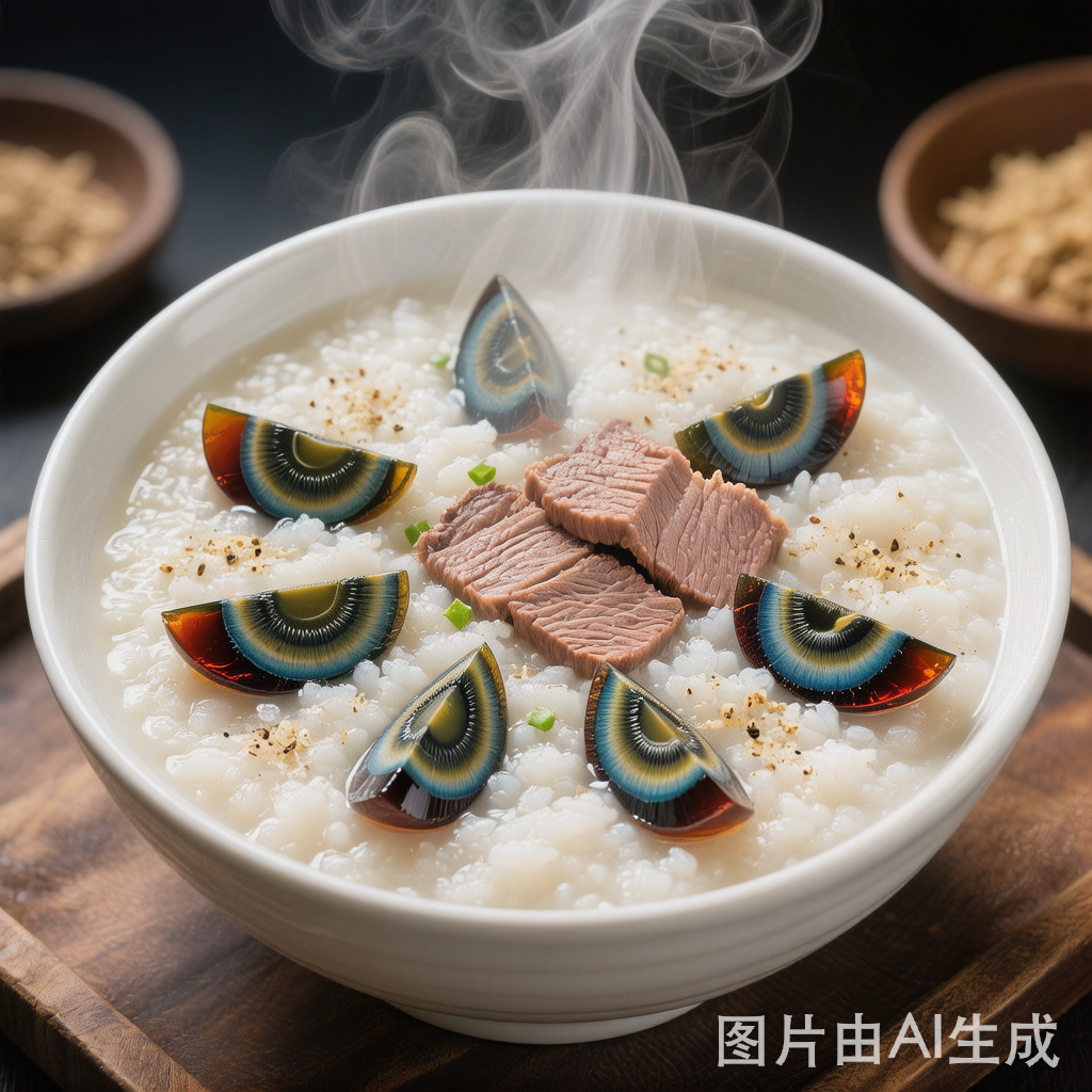 Century Egg and Pork Congee 皮蛋瘦肉粥 — homemade Chinese food