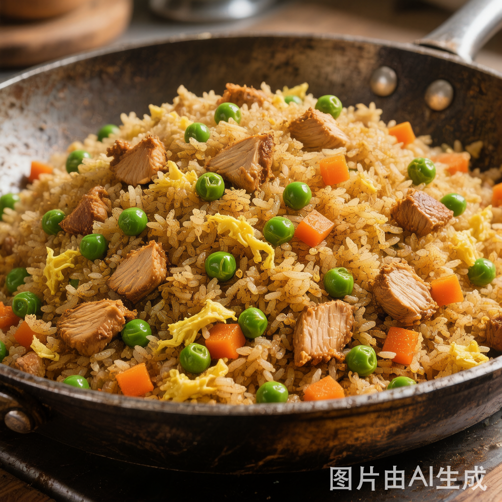 Chicken Fried Rice Alt 鸡粒炒饭 — homemade Chinese food