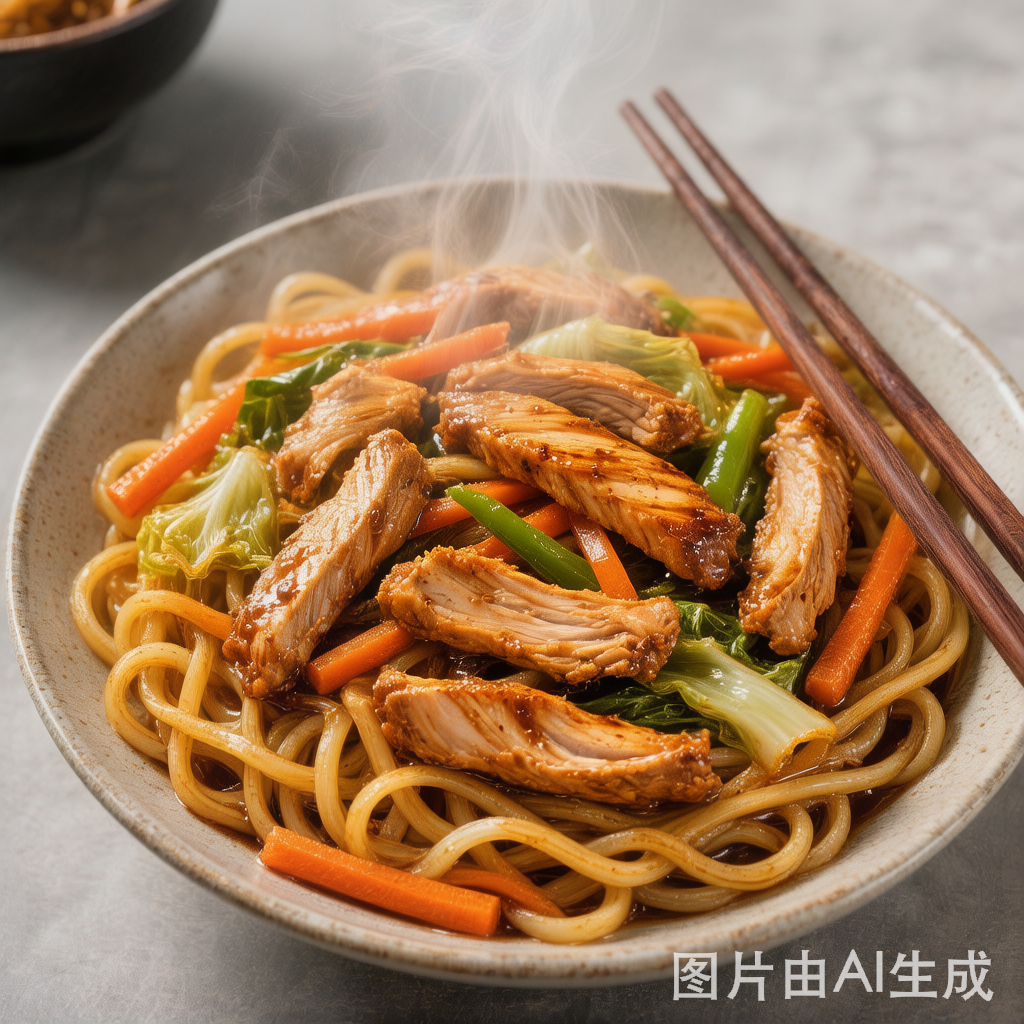 Chicken Lo Mein — homemade Chinese food