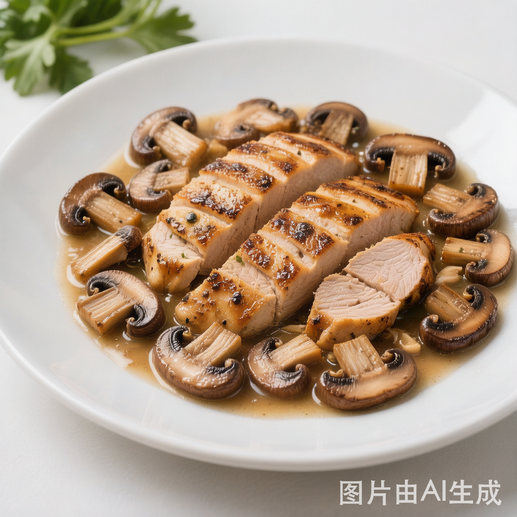 Chicken and Mushroom Stir-Fry 蘑菇炒鸡片 — homemade Chinese food