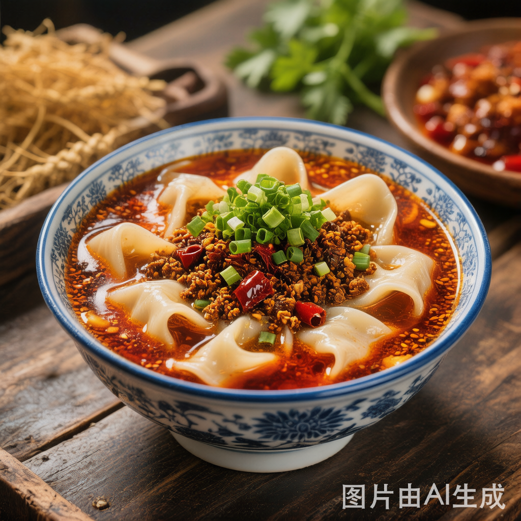 Chili Oil Wontons 红油抄手 — homemade Chinese food