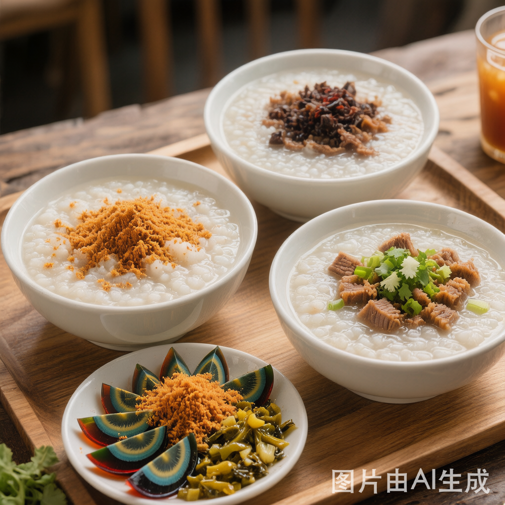 Congee Sampler (Three Ways) 粥(三味) — homemade Chinese food