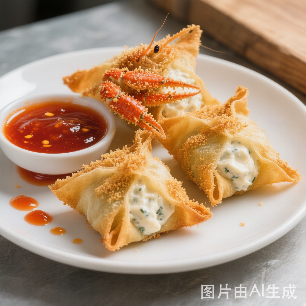 Crab Rangoon 蟹角 — homemade Chinese food