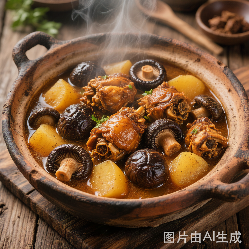 Dongbei Chicken and Mushroom Stew 小鸡炖蘑菇 — homemade Chinese food