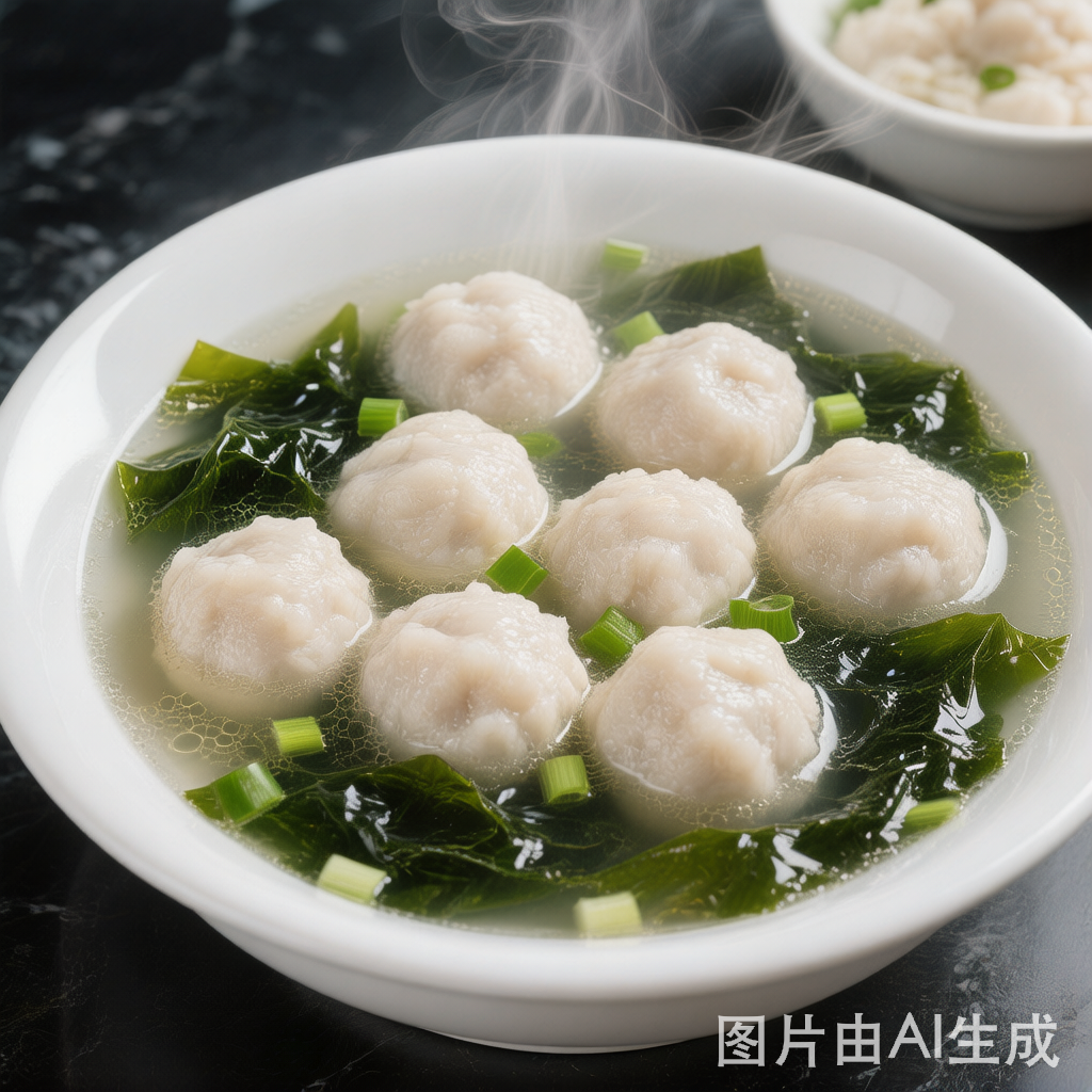 Fish Ball and Seaweed Soup 鱼丸紫菜汤 — homemade Chinese food
