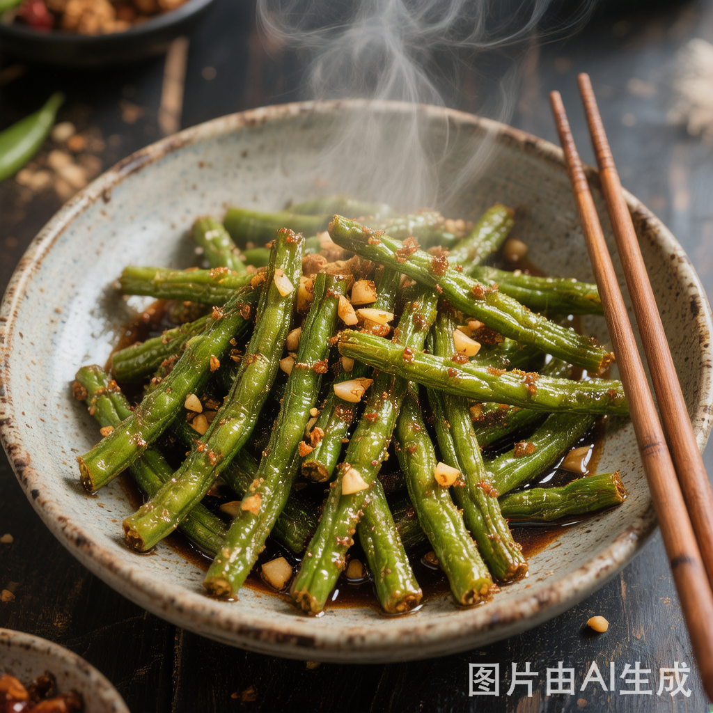 Garlic Green Beans — homemade Chinese food
