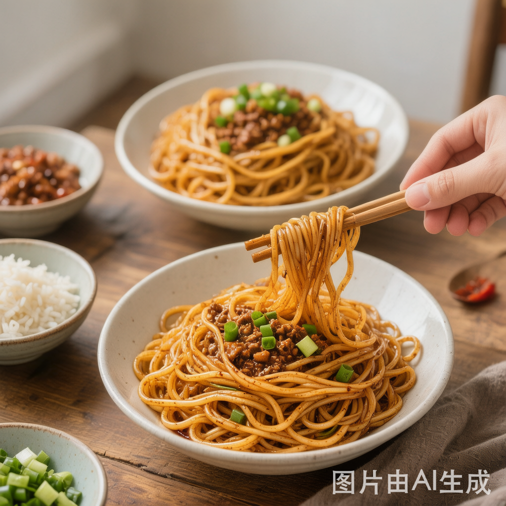 Ginger Scallion Noodles 姜葱捞面 — homemade Chinese food