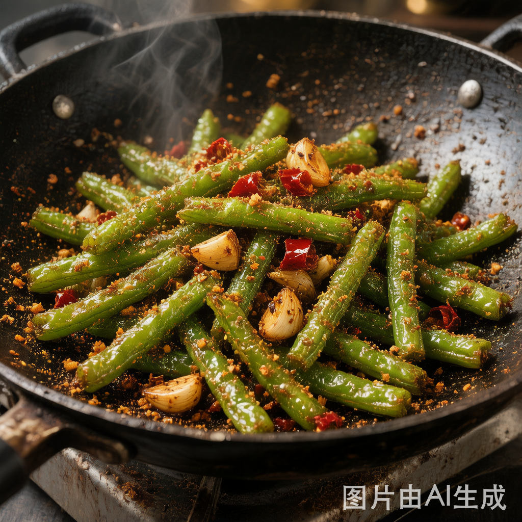 Hunan Dry-Fried Green Beans 干煸豆角 — homemade Chinese food