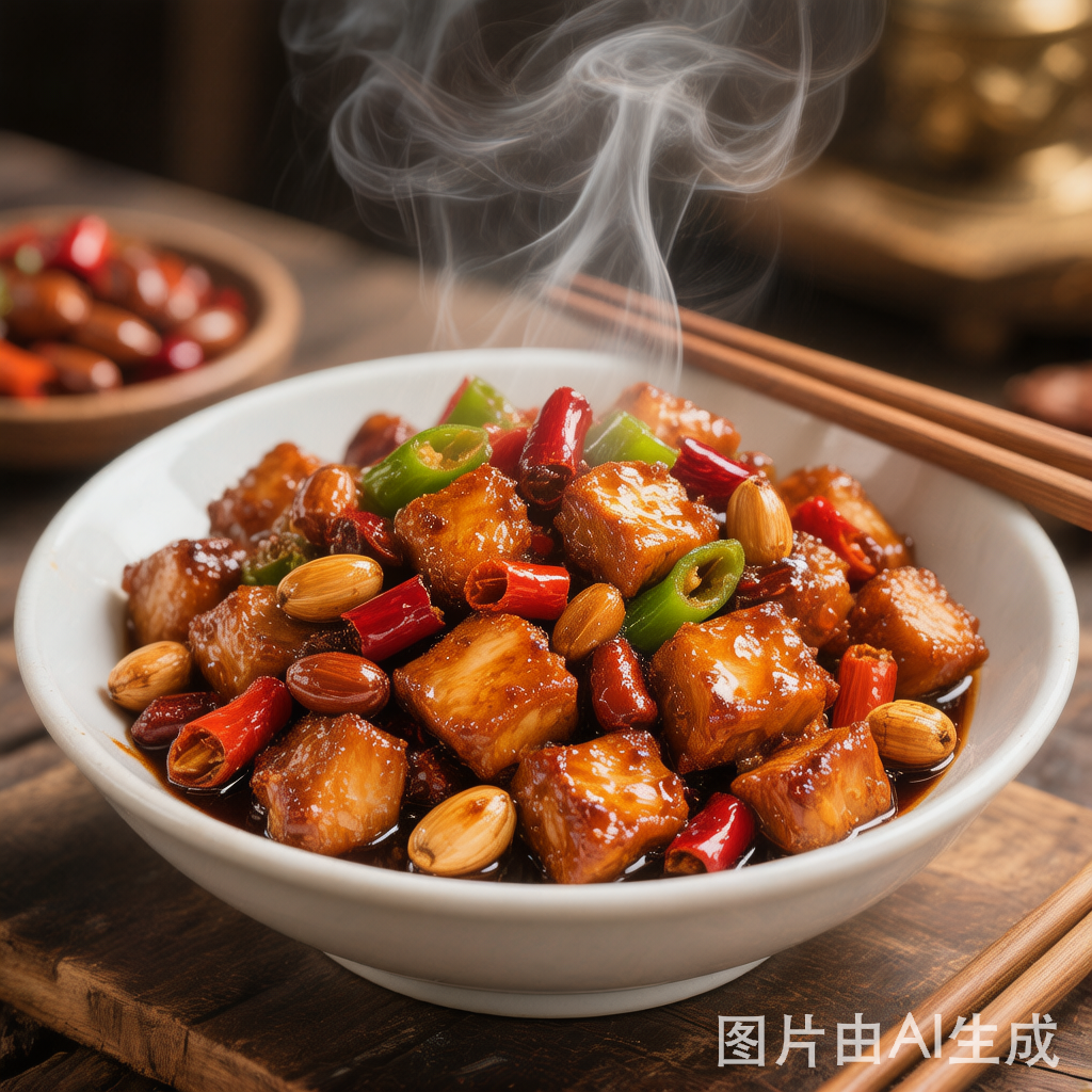 Kung Pao Chicken — homemade Chinese food