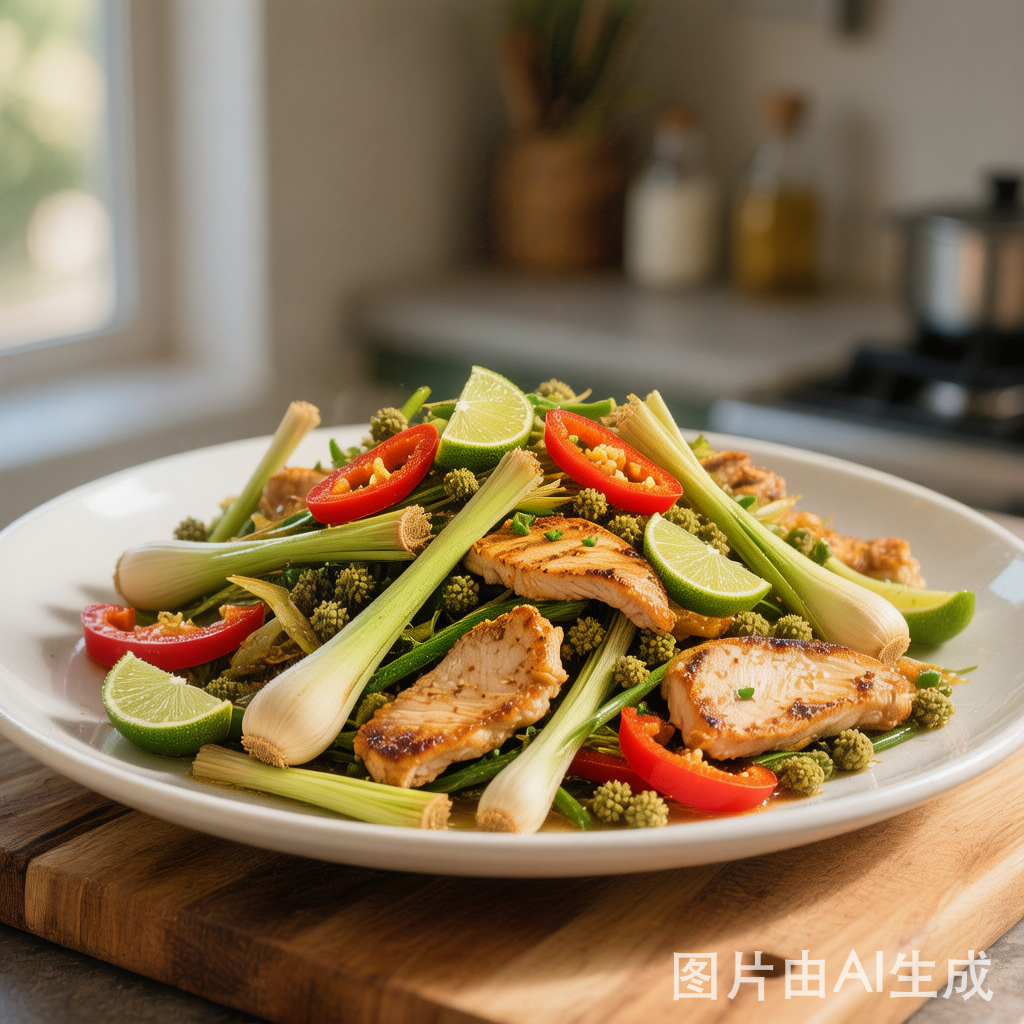 Lemongrass Chicken Stir-Fry 香茅鸡片 — homemade Chinese food