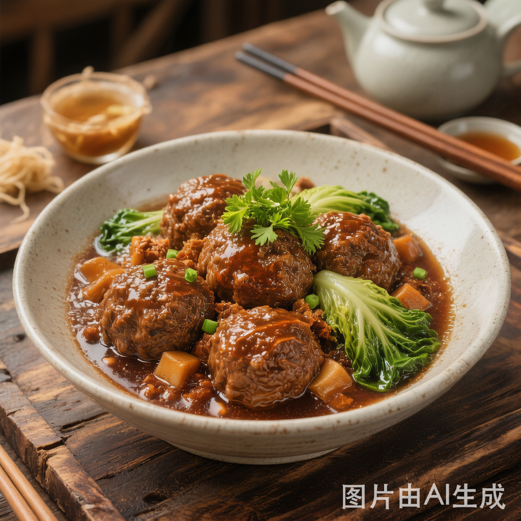 Lion's Head Meatballs 狮子头 — homemade Chinese food