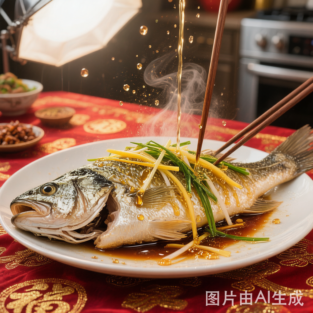 Lunar New Year Fish 年年有余-清蒸全鱼 — homemade Chinese food