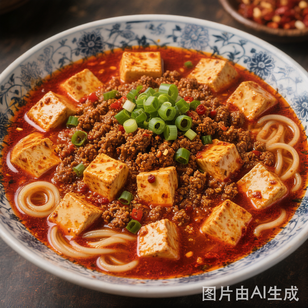 Mapo Tofu Ramen 麻婆豆腐拉面 — homemade Chinese food