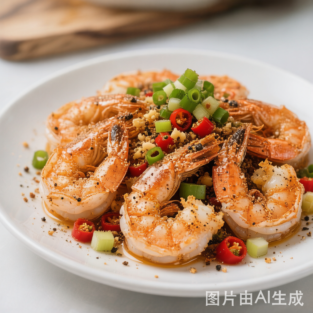 Salt and Pepper Shrimp 椒盐虾 — homemade Chinese food