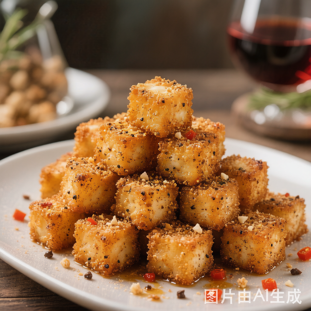 Salt and Pepper Tofu 椒盐豆腐 — homemade Chinese food