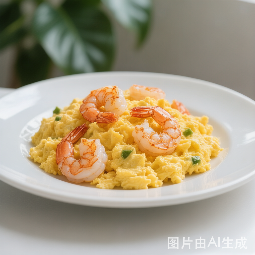 Scrambled Eggs with Shrimp 虾仁炒蛋 — homemade Chinese food
