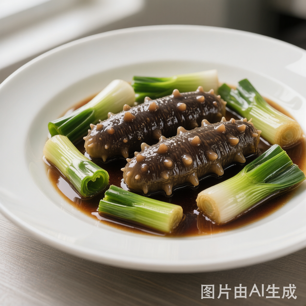 Shandong Braised Sea Cucumber with Scallions 葱烧海参 — homemade Chinese food