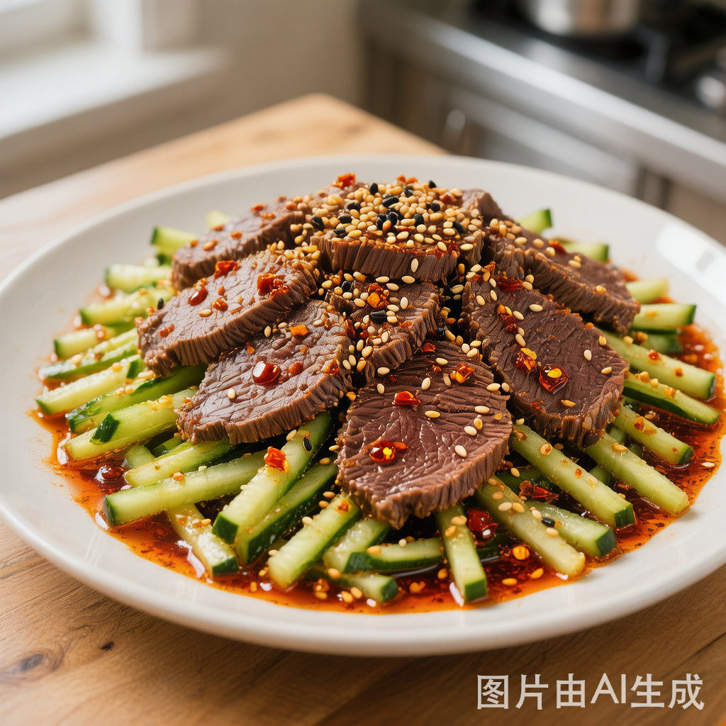 Sichuan Cold Beef Salad 川味凉拌牛肉 — homemade Chinese food
