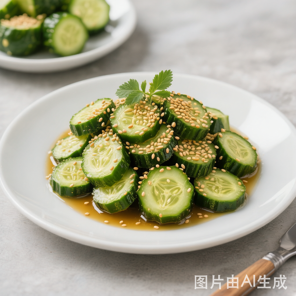 Smacked Cucumber with Sesame 麻酱拍黄瓜 — homemade Chinese food