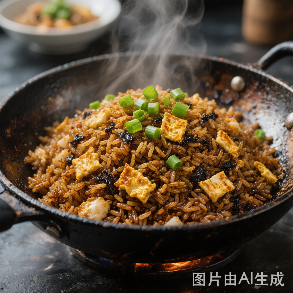 Soy Sauce Fried Rice 酱油炒饭 — homemade Chinese food
