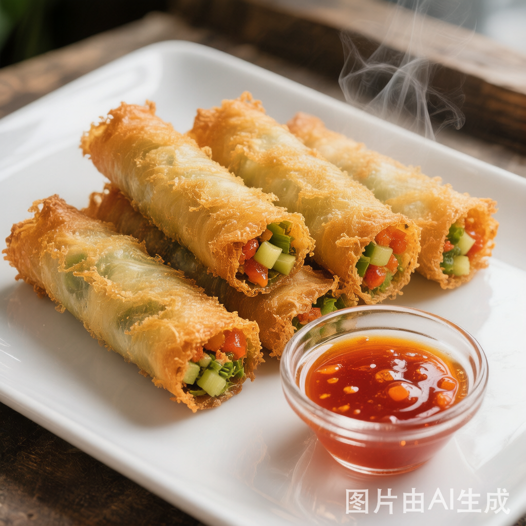 Lucky Spring Rolls 春卷(春节版) — homemade Chinese food